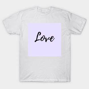 Love - Purple Background T-Shirt